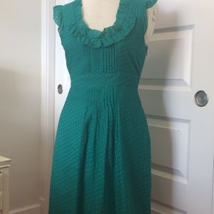 Emerald Green Anthropologie Dress
